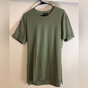 CUTS Split-Hem S/S Shirt - Green (Size L)